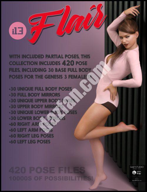 [daz姿势] i13 Flair姿势收集创世纪3女(s)-DAZ爱好者