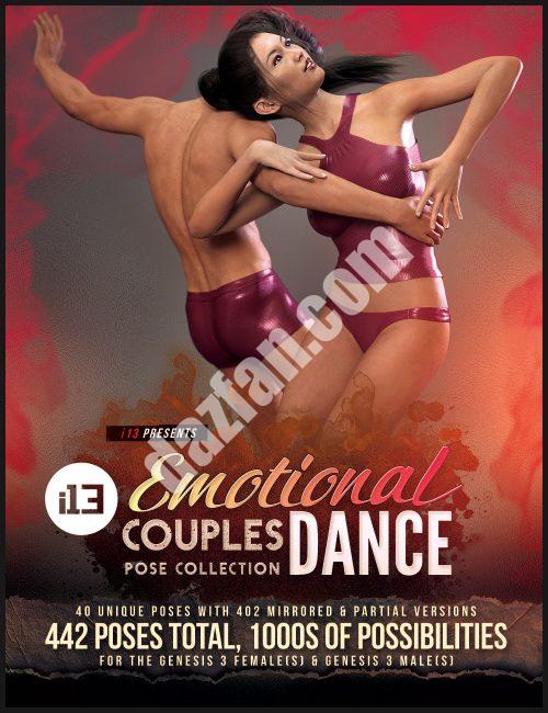 [daz姿势] i13 《创世纪3》中女性和Genesis 3 男性的情感之舞-DAZ爱好者
