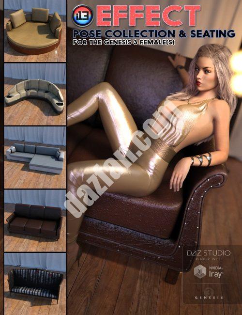 [daz姿势] i13 效果姿势收集&座位-DAZ爱好者