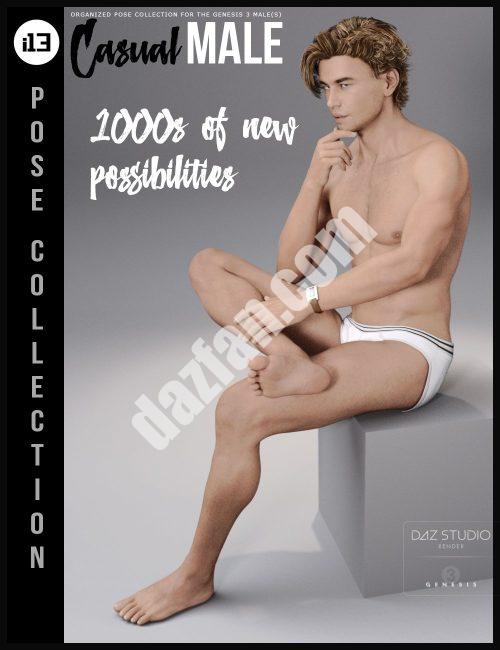 [daz姿势] i13创世纪3男版随意男姿收藏-DAZ爱好者