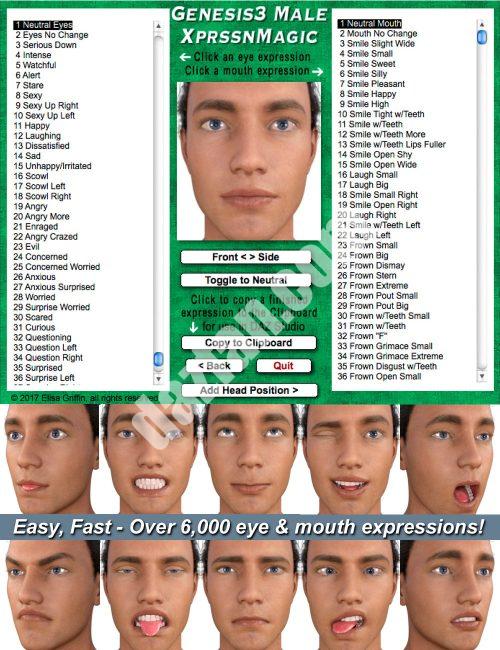 [daz姿势] 创世纪3男XprssnMagic-DAZ爱好者