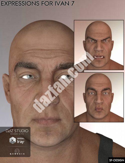 [daz姿势] 伊万7号和创世纪3号的表达-DAZ爱好者