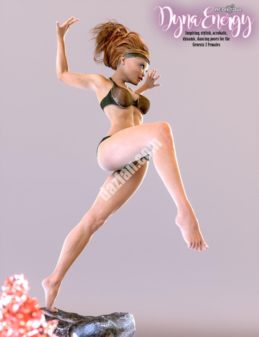 [daz姿势] DynaEnergy为创世纪3的女性摆姿势-DAZ爱好者