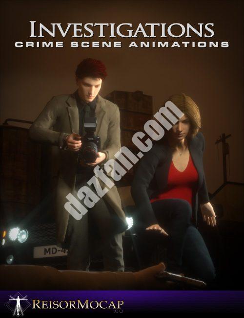 [daz姿势] 犯罪现场调查动画和积木创世纪2和3-DAZ爱好者