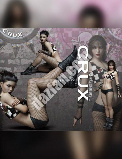[daz服装] 创世纪3号女性的CruX装备-DAZ爱好者
