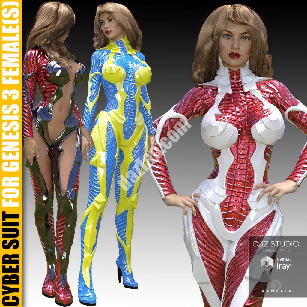 [daz服装] G3女性网络套装-DAZ爱好者