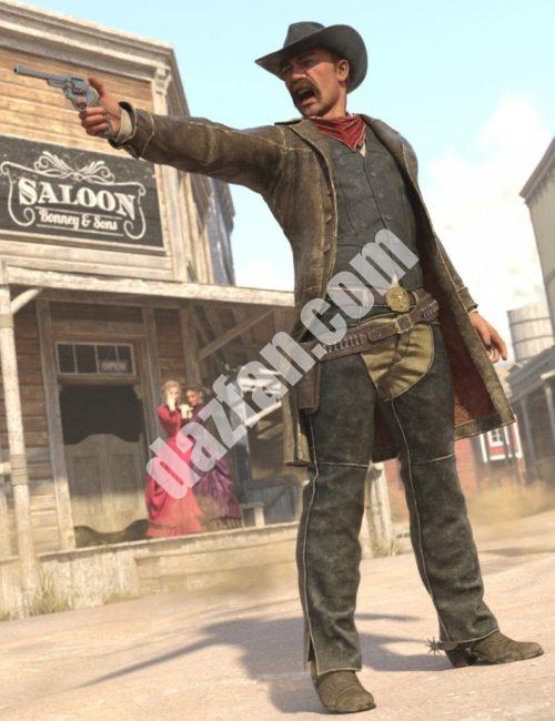 [daz服装] 创世纪3男版Desperado HD服装-DAZ爱好者