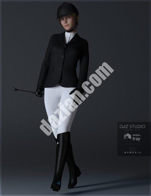 [daz服装] 创世纪3女子马术服-DAZ爱好者