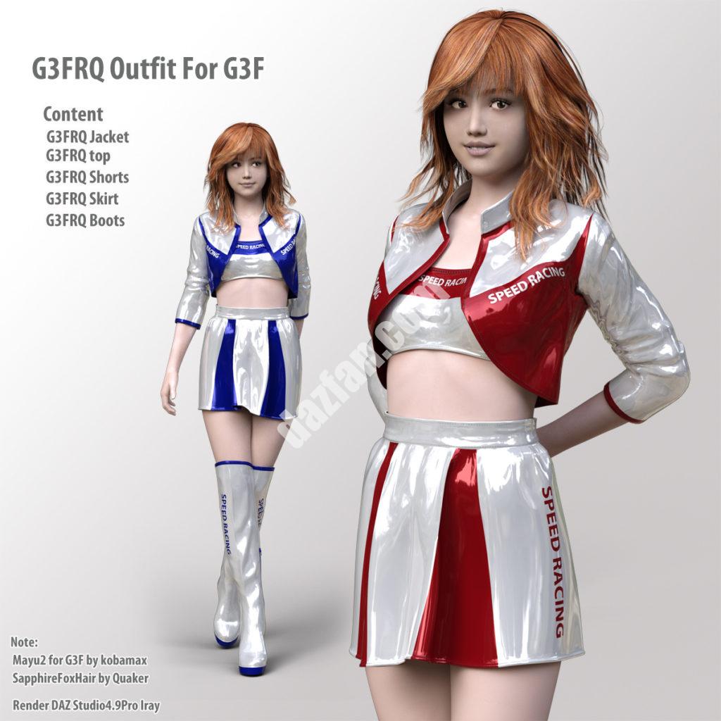 [daz服装] G3FRQ G3F装备-DAZ爱好者