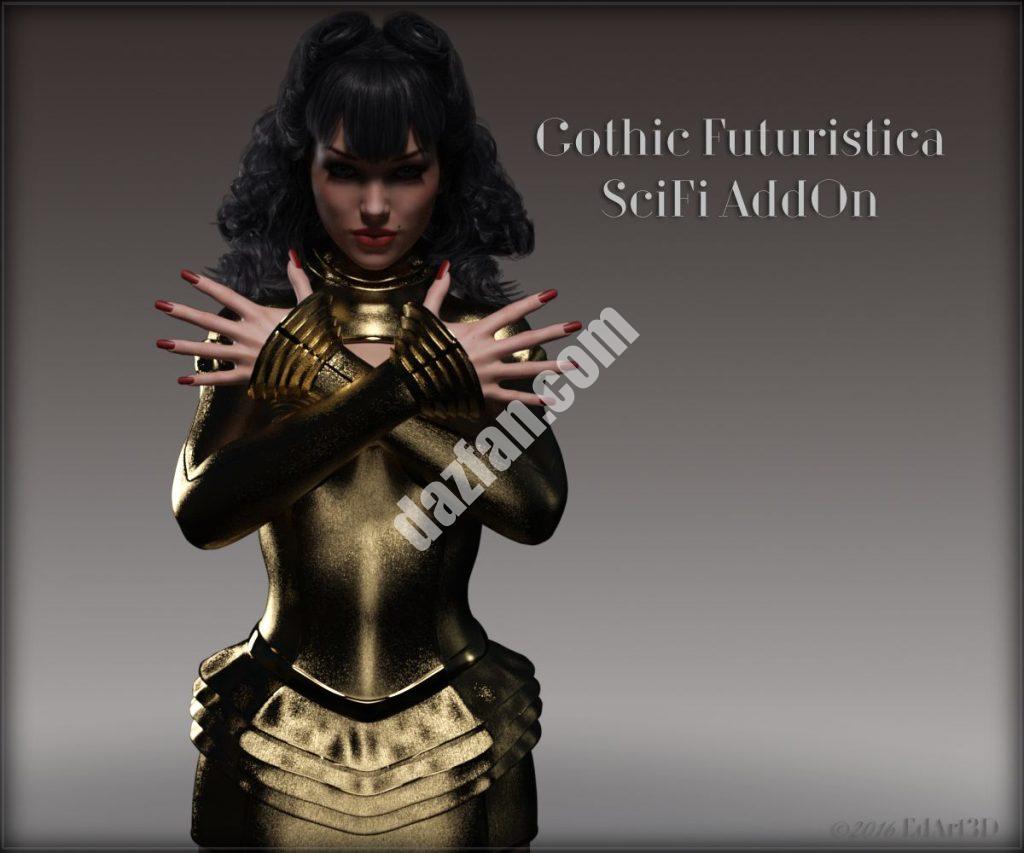 [daz服装] 哥特未来主义科幻插件-DAZ爱好者