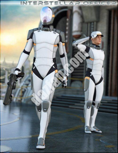 [daz服装] HFS创世纪3星际官员-DAZ爱好者