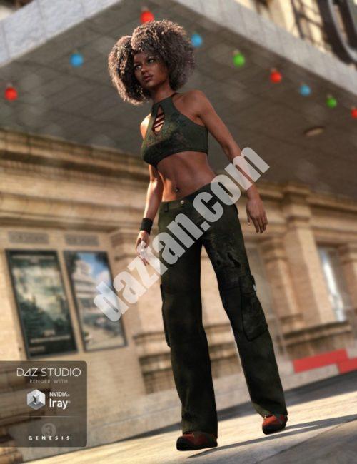 [daz服装] 嘻哈服装创世纪3女-DAZ爱好者