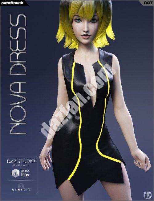[daz服装] 创世纪3女性版Nova礼服-DAZ爱好者