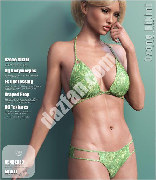 [daz服装] 创世纪3女性臭氧比基尼-DAZ爱好者