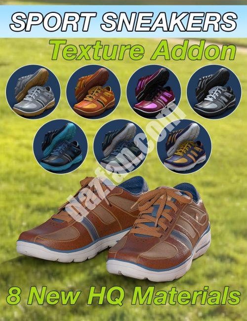 [daz服装] Slide3D运动运动鞋创世纪3女性(s)纹理插件-DAZ爱好者