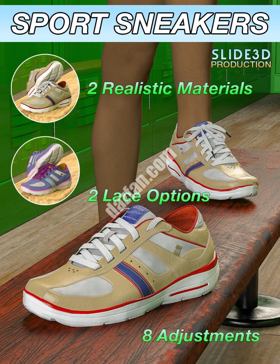 [daz服装] Slide3D创世纪3女款运动运动鞋-DAZ爱好者