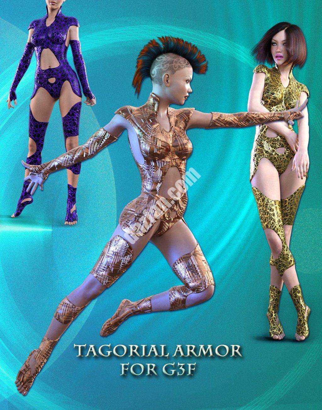 [daz服装] 创世纪3女性的塔戈式盔甲-DAZ爱好者
