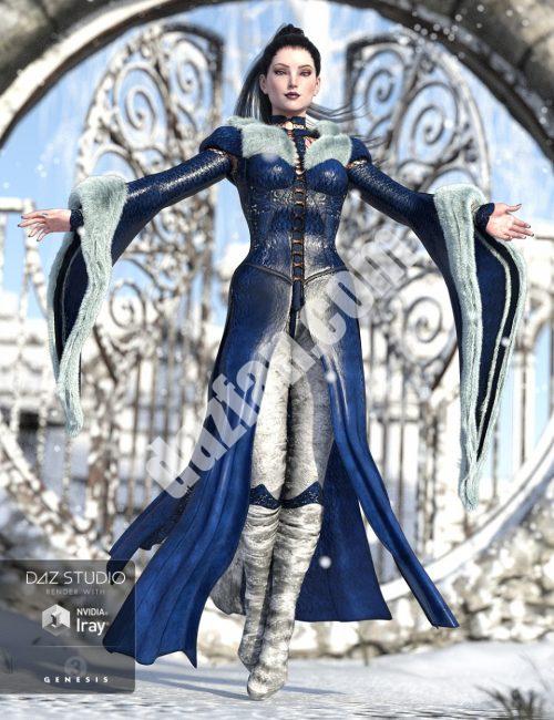 [daz服装] 创世纪3女性版的NightQueen衣橱系列-DAZ爱好者