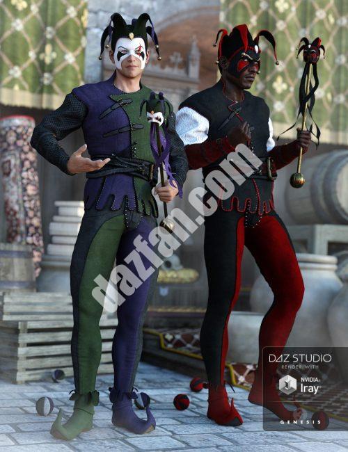 [daz服装] 影子小丑服装纹理-DAZ爱好者