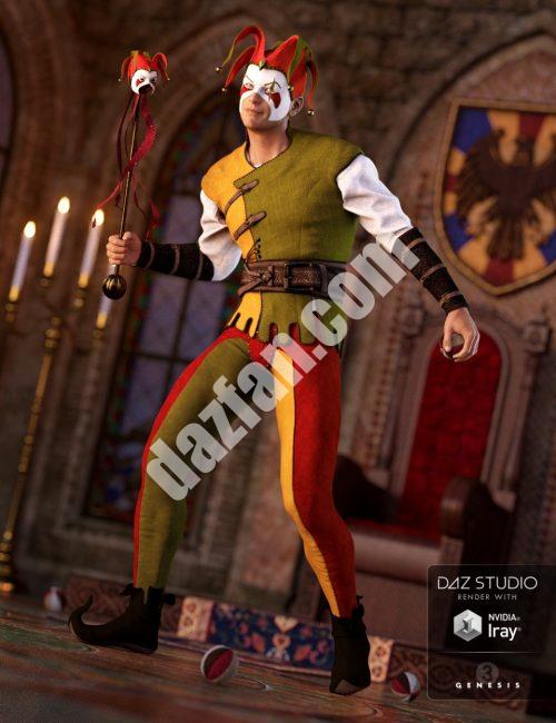 [daz服装] 《创世纪3》中的影子小丑服装-DAZ爱好者