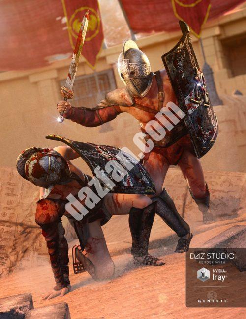 [daz服装] 色雷斯角斗士的服装纹理-DAZ爱好者