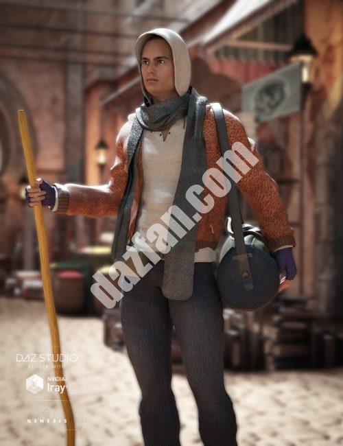 [daz服装] 创世纪3号男旅客-DAZ爱好者