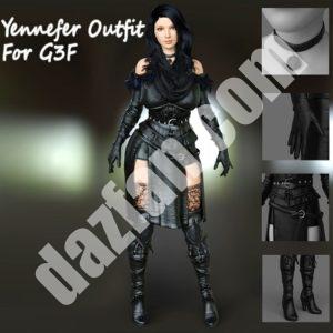 [daz服装] Guhz Coituz – 叶奈法的服装 For G3F-DAZ爱好者