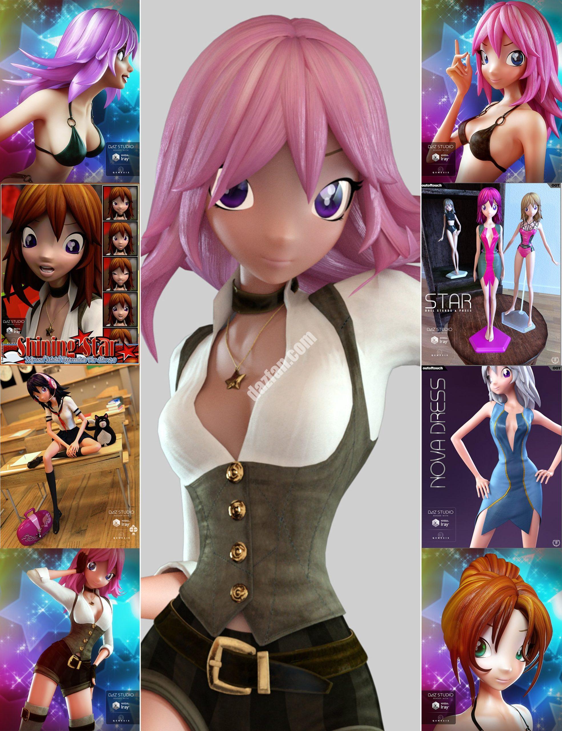 [daz服装] Star 2.0 Stellar Bundle G3-DAZ爱好者