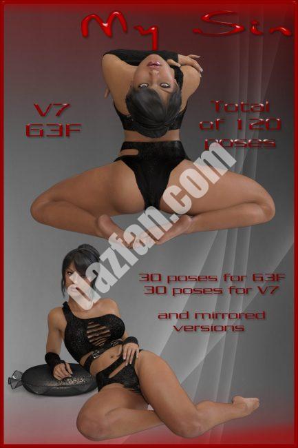 [daz姿势] 我的罪又来了-DAZ爱好者