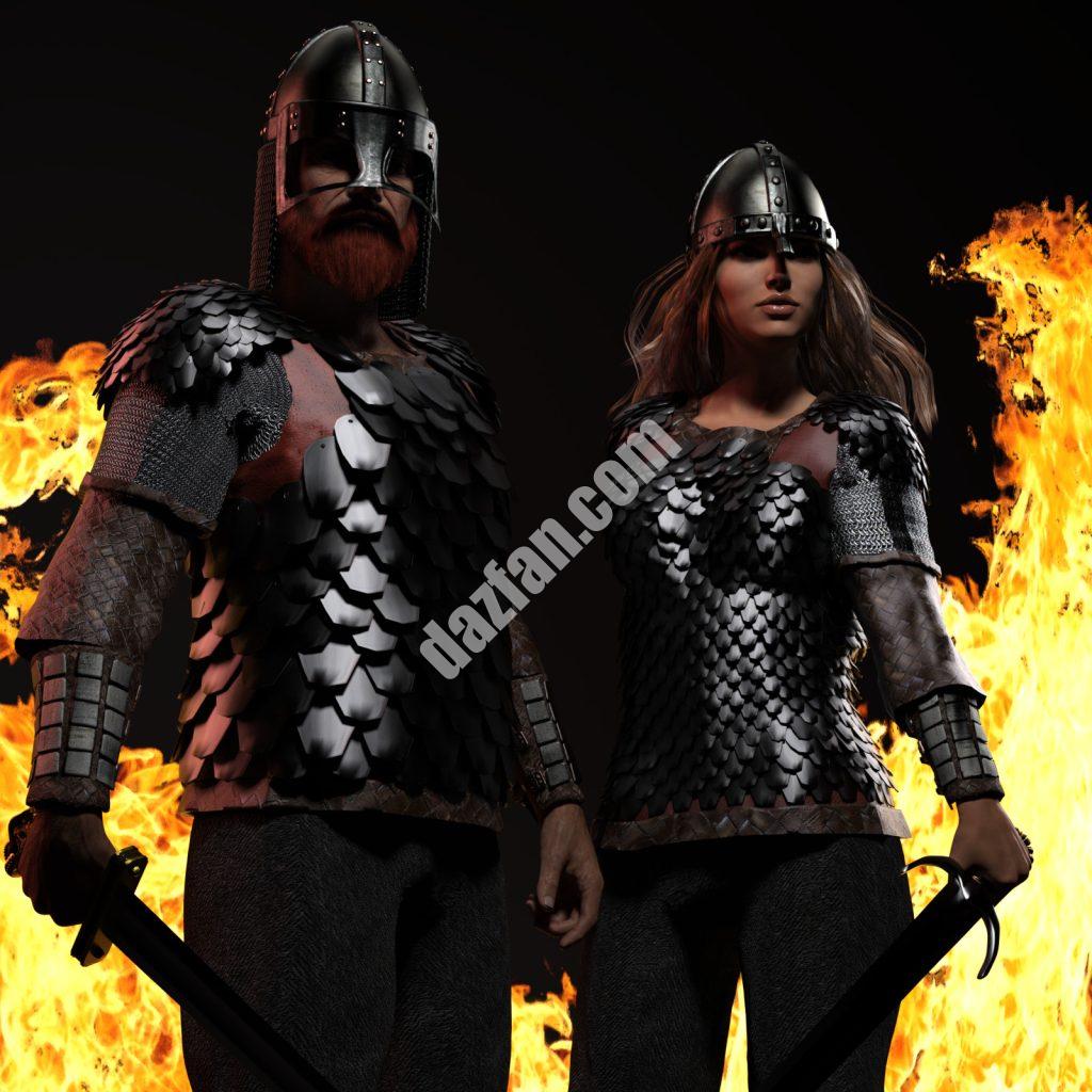 [daz服装] 黑暗时代鳞甲-DAZ爱好者