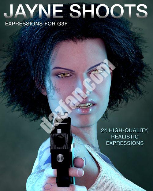 [daz姿势] DTG工作室的Jayne为G3F拍摄表情照-DAZ爱好者