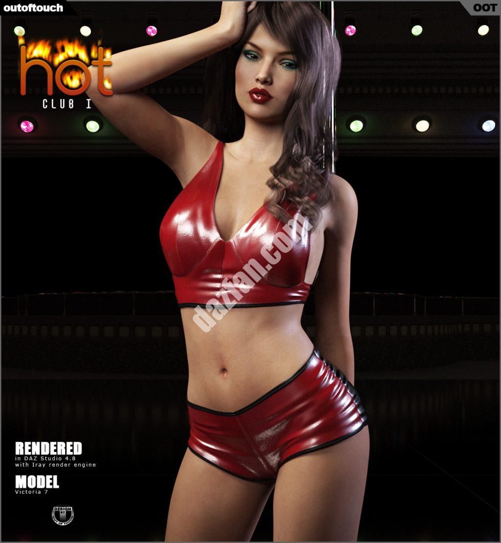 [daz服装] HOT Club I for Genesis 3 Female(s)-DAZ爱好者