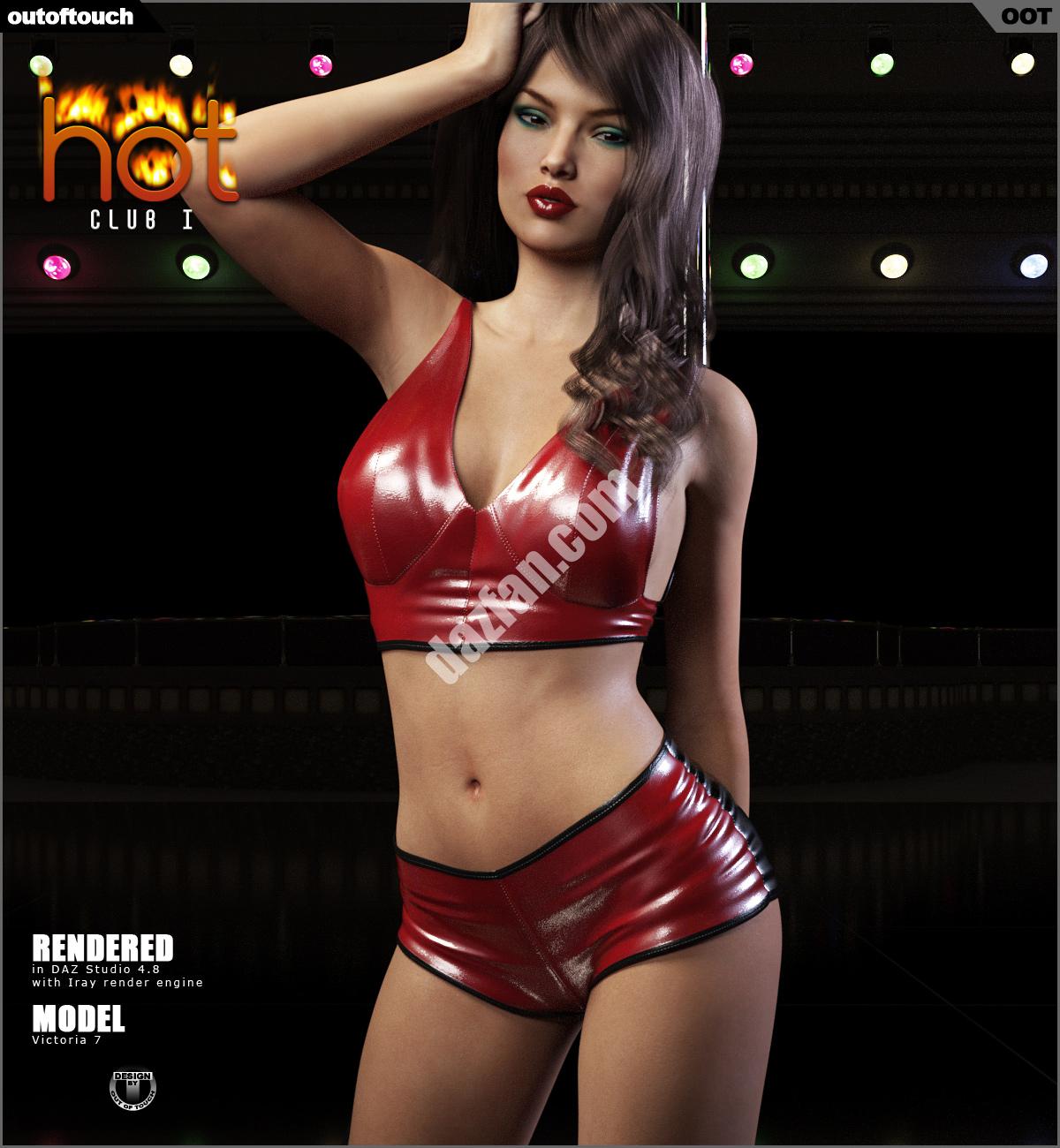 [daz服装] HOT Club I for Genesis 3 Female(s)-DAZ爱好者