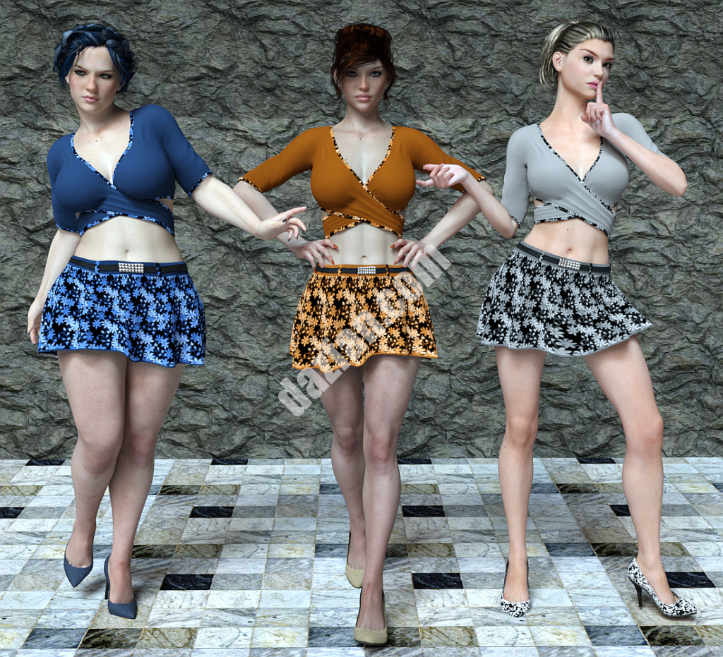 [daz服装] 萨凡纳包裹上衣和裙子创世纪3-DAZ爱好者