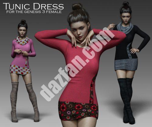 [daz服装] G3F束腰连衣裙-DAZ爱好者