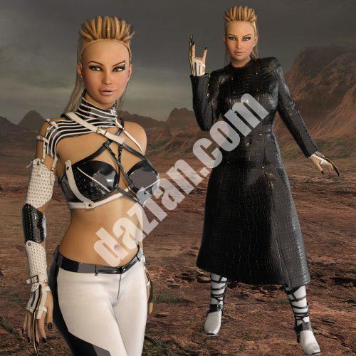 [daz服装] 黑帽- Enigma Redux G3F-DAZ爱好者