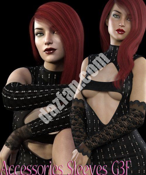 [daz服装] 配件-袖子G3F-DAZ爱好者