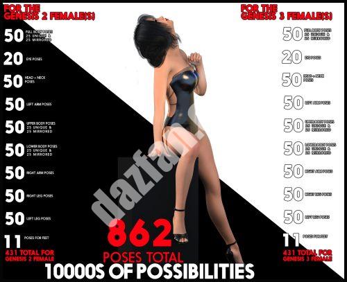 [daz姿势] i13 PURE ECSTASY 姿态系列-DAZ爱好者