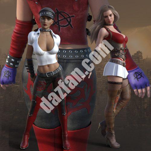 [daz服装] 完成Anarchy The Gen3 Remix-DAZ爱好者