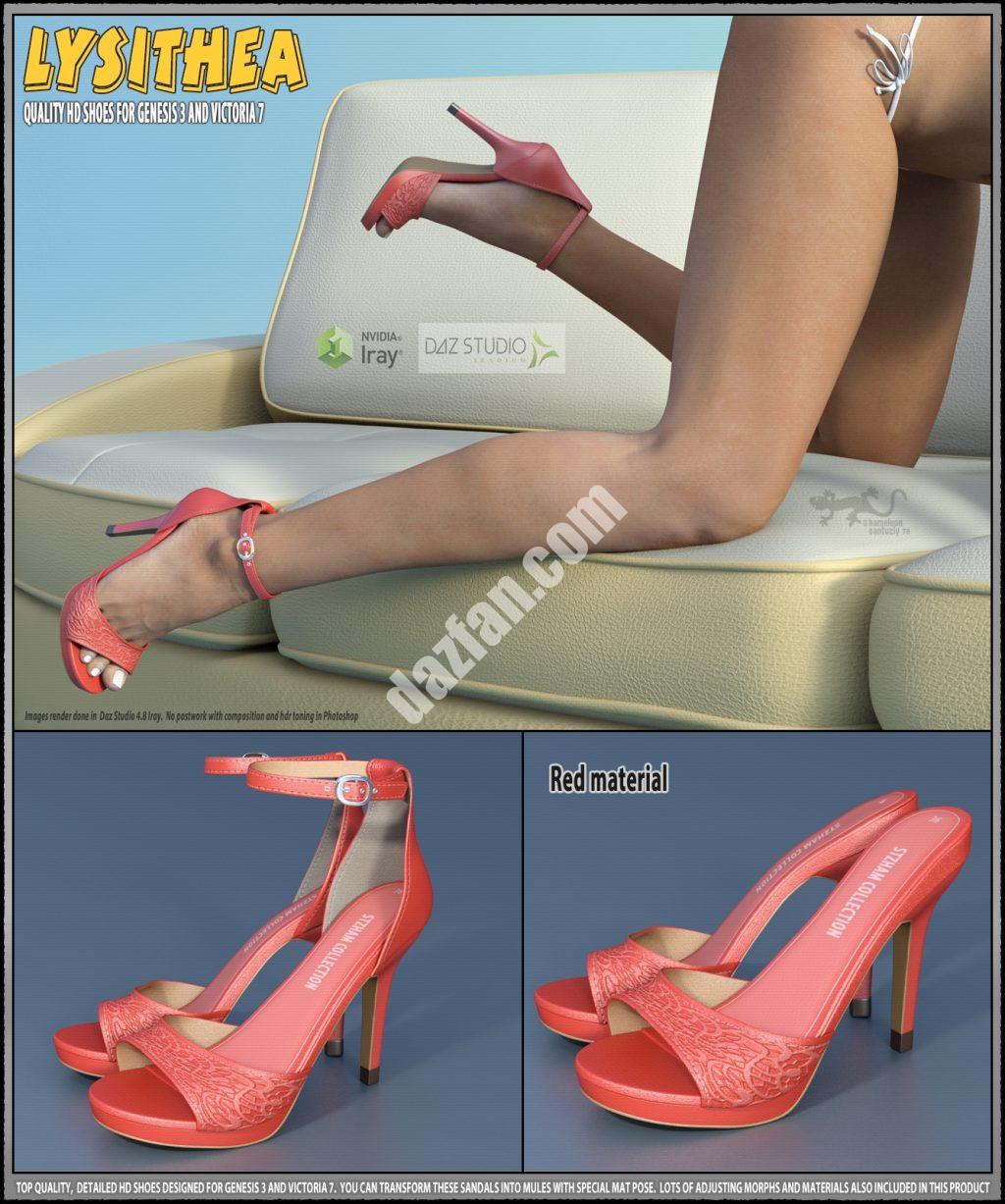 [daz服装] Lysithea Shoes——创世纪3章-DAZ爱好者