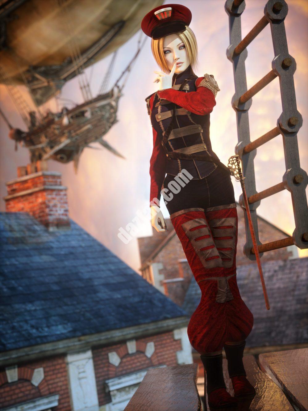 [daz服装] 善后_海军上将-DAZ爱好者