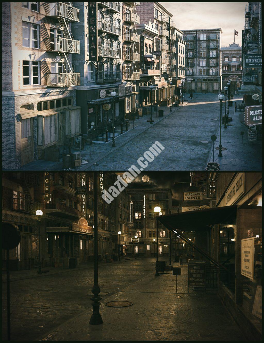 [daz场景] 城市街1920号-DAZ爱好者