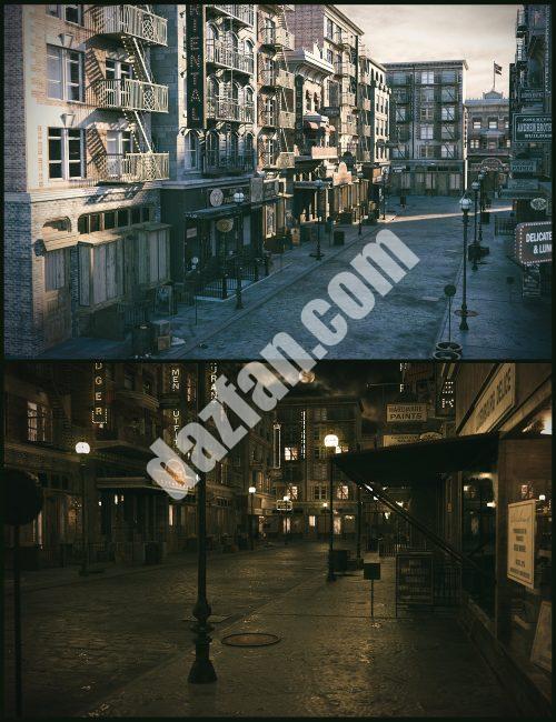 [daz场景] 城市街1920号-DAZ爱好者