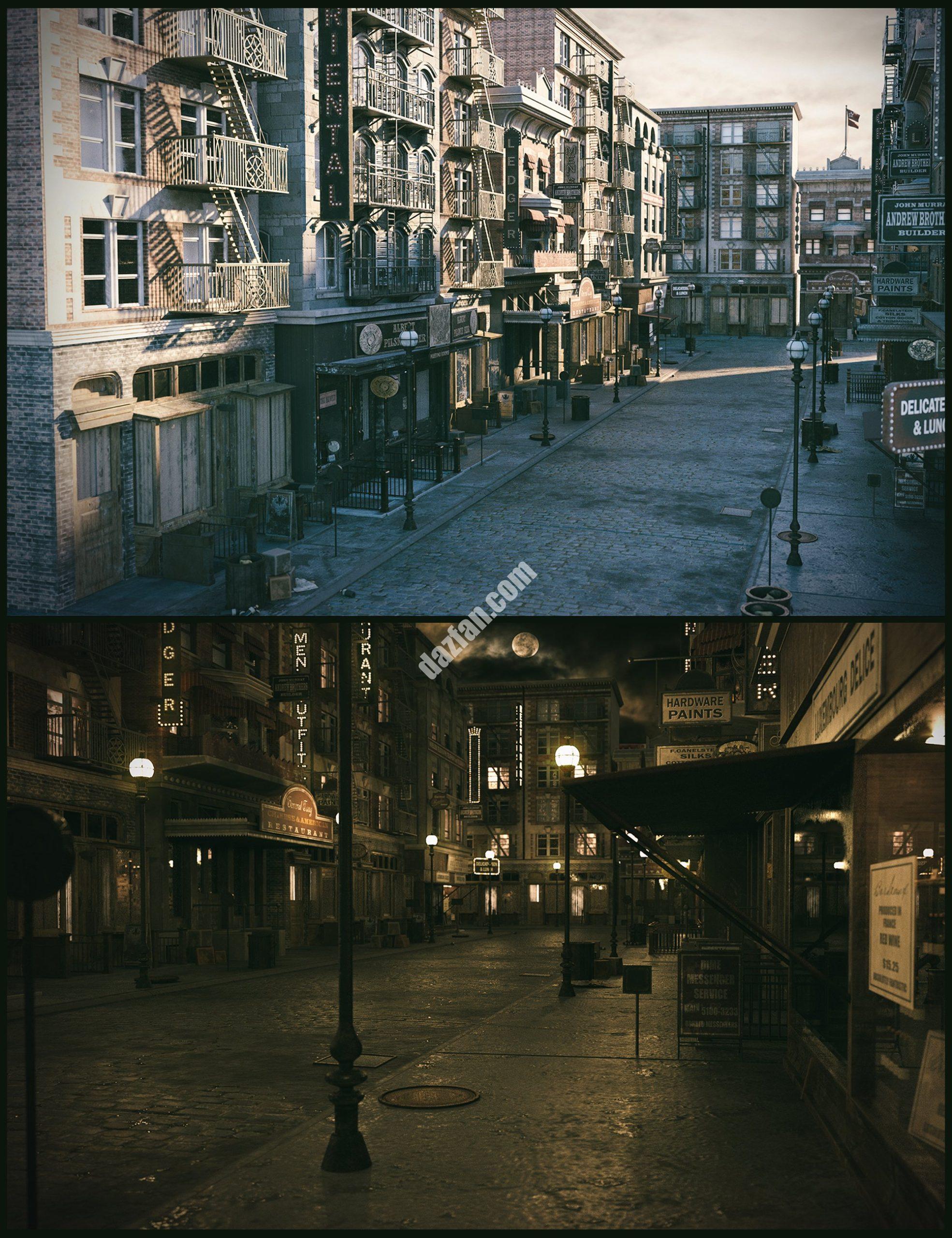 [daz场景] 城市街1920号-DAZ爱好者
