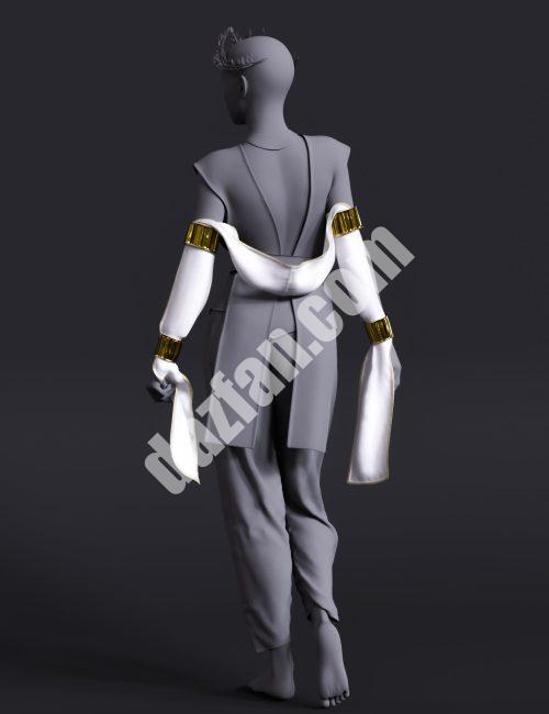 [daz服装] dForce Cassandra女神手创世纪8和8.1女性的布料-DAZ爱好者