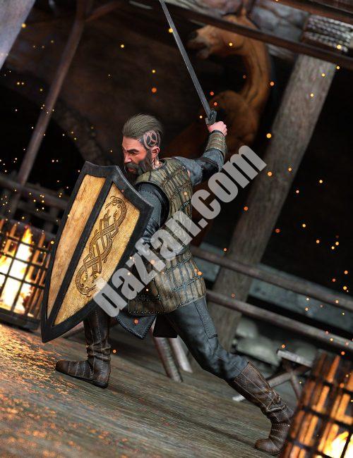 [daz服装] Ivar9的Ivar战斗层次姿势-DAZ爱好者