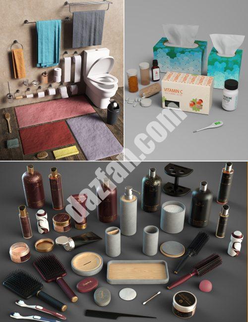 [daz合集] 装满你的房子：浴室套装-DAZ爱好者