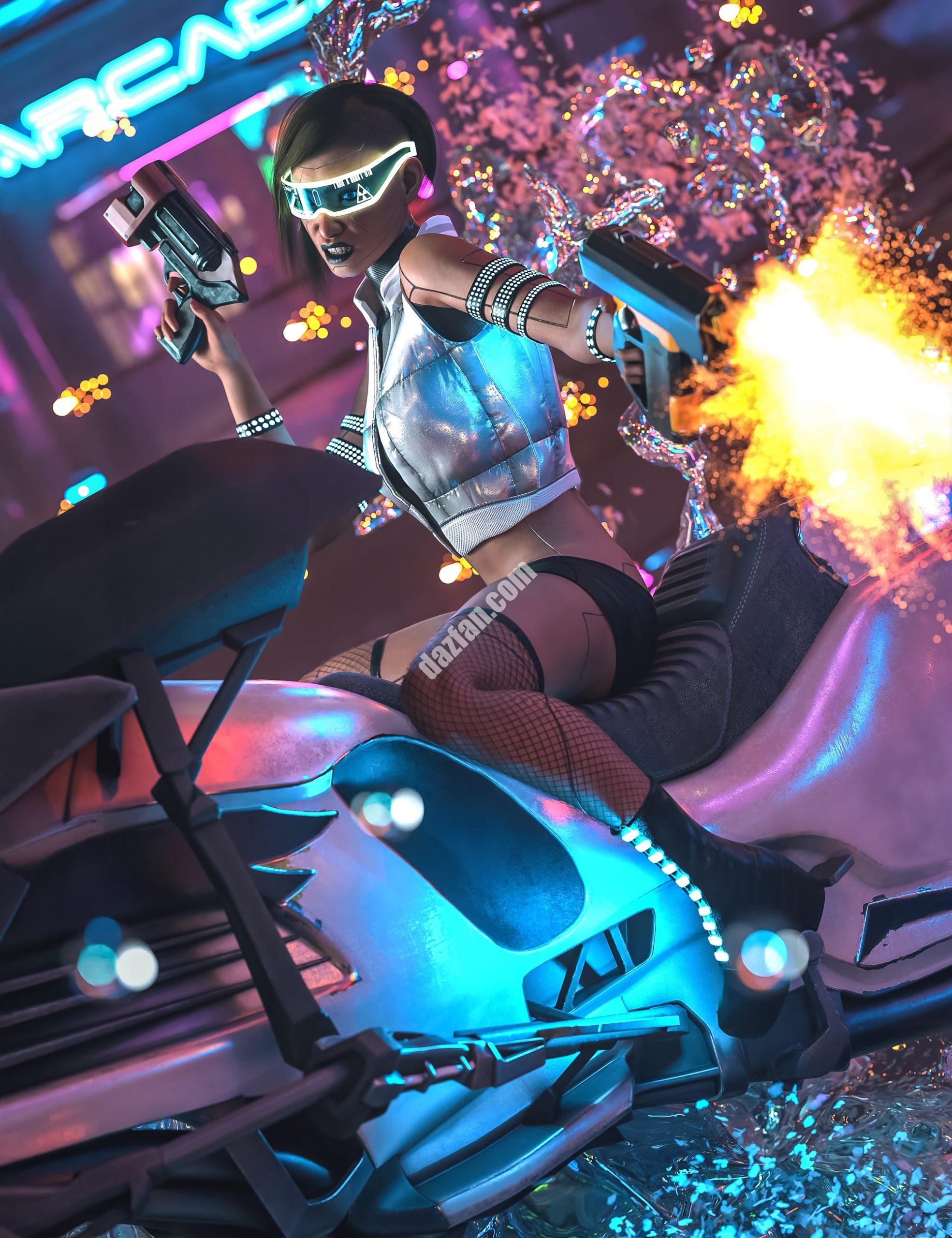 [daz合集] 创世纪9的CyberGirl捆绑包-DAZ爱好者