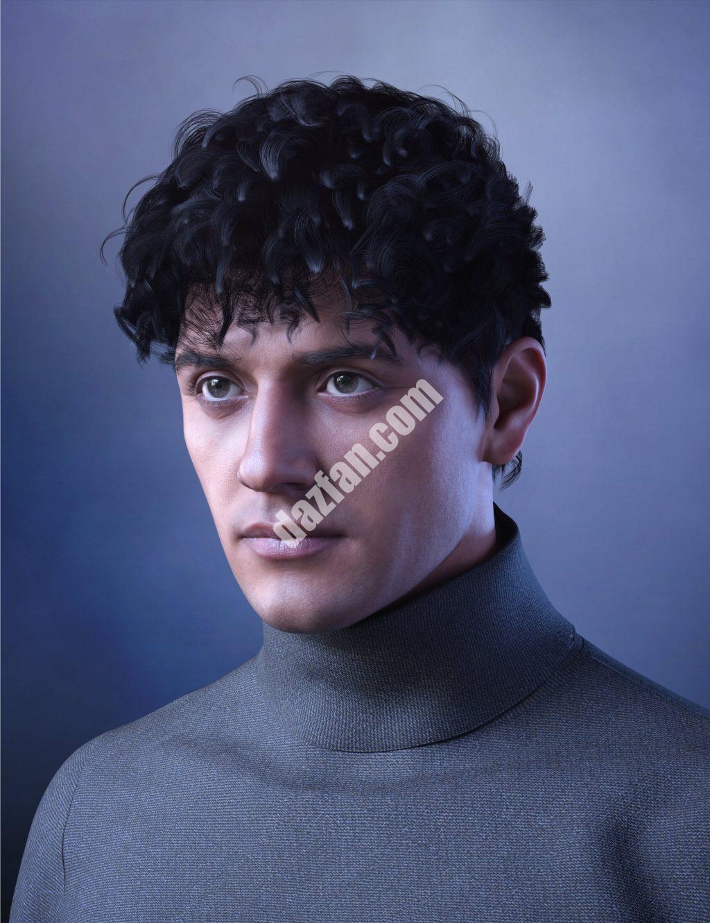 [daz发型] 詹姆斯头发创世纪9-DAZ爱好者