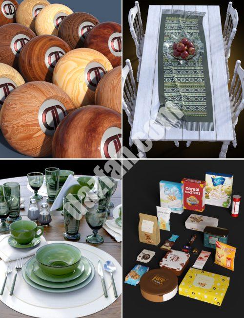 [daz合集] 装满你的房子：厨房包-DAZ爱好者